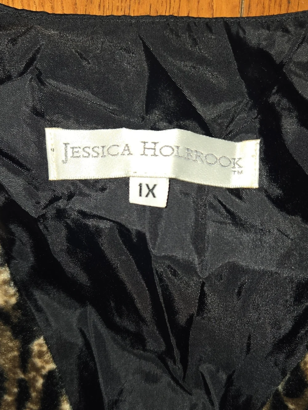 Vintage Jessica Howard Women's Animal Print Vest Size 1XL